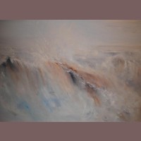 Storm waves at Craster (102cm x 76cm)