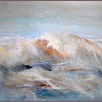 Waves at Alnmouth (50cm x 50cm)